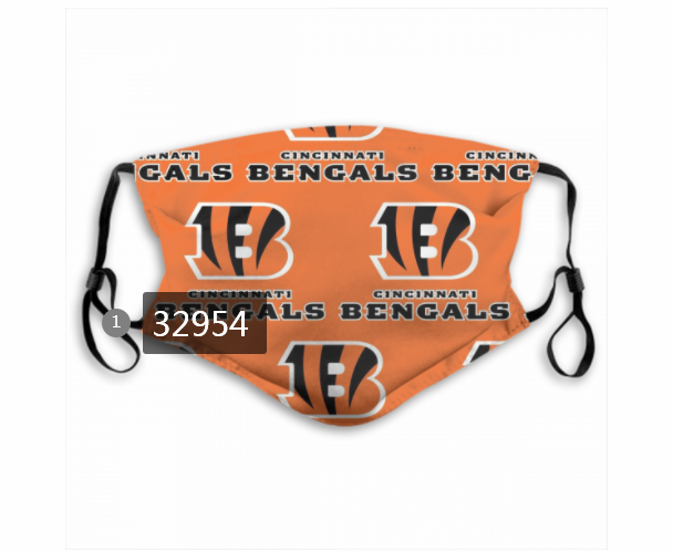 New 2021 NFL Cincinnati Bengals 152 Dust mask with filter->nfl dust mask->Sports Accessory